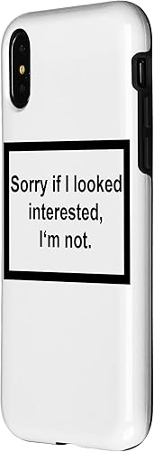 Vista 8 de iPhone 12 Pro Max Sorry If I looked Interested I'm not - Funny Daying Gift Case