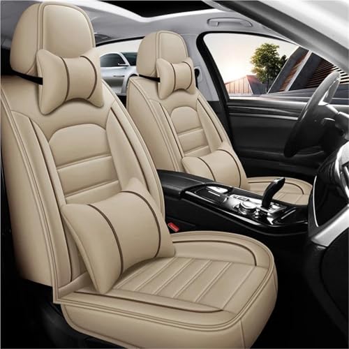 Housse de siège voiture universelle beige pour Nissan Qashqai et Sylphy