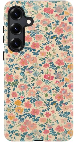 Coque Samsung Galaxy S25 à bords ondulés et dos rigide brillant esthétique