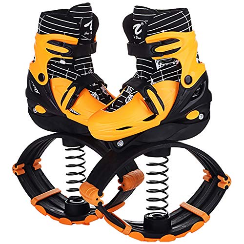WYJW 2020 Zapatillas de Salto, Patines 2 en 1, Ajustables, amortiguadores, Transpirables, antigravedad, Ejercicio físico 30-70 kg (66lb-154lb), para Adolescentes, M