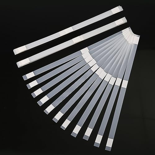 KINBOM 20pcs Glue Strips with Mesh Backing, 0.47in Book Repair Tape Book Glue Binding Repair Thermal Binding Glue Strips for 80-110 Sheet Capacity Albums Pictures Files Book Binding