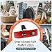 travel inspira Luggage Scale, Portable Digital Hanging Baggage Scale for Travel, Suitcase Weight Scale with Rubber Paint, 110 Pounds, Battery Included - Red