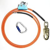 SEPEAK Flipline Kit, Steel Wire Core Climbing Kit, Climbing Harness, Adjustable Tree Lanyard W/ Cara