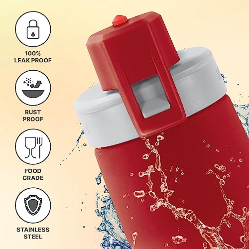 Image of MILTON Champ 750 Stainless Steel Water Bottle, 700 ml, Red