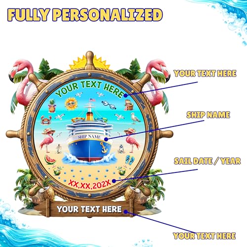Imán de Puerta para Crucero Personalizado miniatura 3