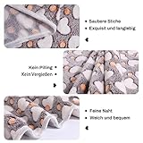 Demigeat Hundedecke Katzendecke Flauschig Waschbar für Kleine Mittlere Hunde und Katzen, 3er-Pack Weich Kuscheldecke Hund Katze für Frühling und Sommer, Haustier Hasendecke für Bett Transportbox
