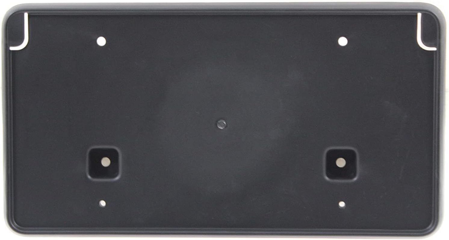 I-Match Auto Parts Front License Plate Frame Bracket Tag Holder Black Textured PP Plastic for 2009 10 11 12 14 15 16 17 18 2019 Dodge Journey 68140112AC CH1068140