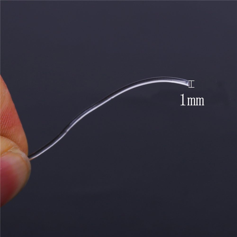 CCINEE 1mm Elastic Stretch Transparent String Cord for Jewelry Making Bracelet Beading Thread 100m/Roll