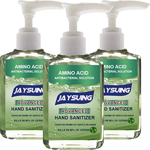 3 PCS - 60ML Portable Travel Size Bottle MoÃ­sturÃ­zÃ­ng Hand SÃ nitizer - Advanced Disposable Hand SÃ nitizer Vitamin E and Aloe Hand SÃ nitizer Gel MoÃ­sturÃ­zÃ­ng No Wash Waterless Clean