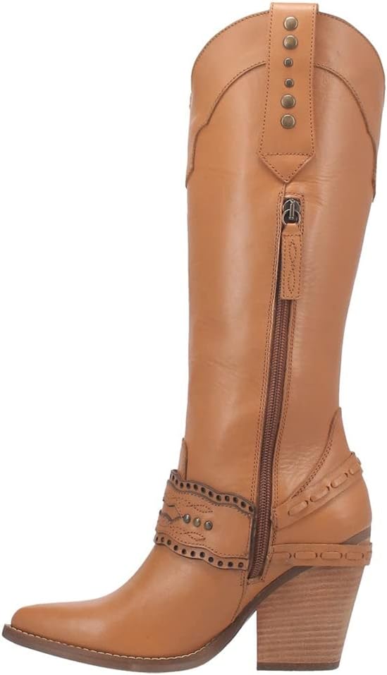Womens Masquerade Snip Toe Boots Knee High High Heel 3" & Up - Black