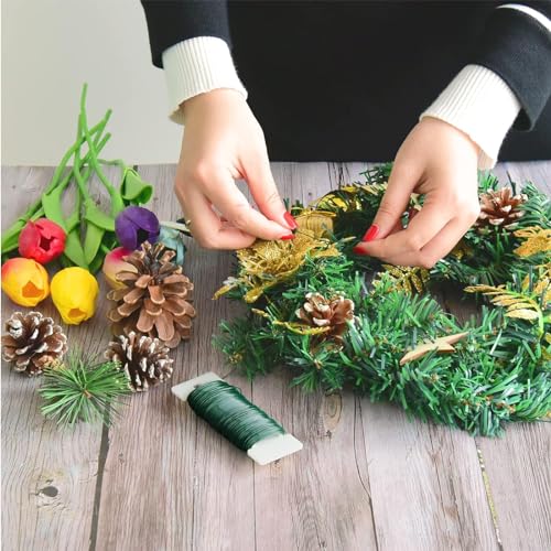 Alambre Manualidades Marrón para Cuentas,Alambre Fino para Bisuteria con Perlas Ganchillo Joyería Pulseras Collares Fabricación Flores Decorar,Jardinería,Accesorios de Manualidad,Bricolaje - imagen 4