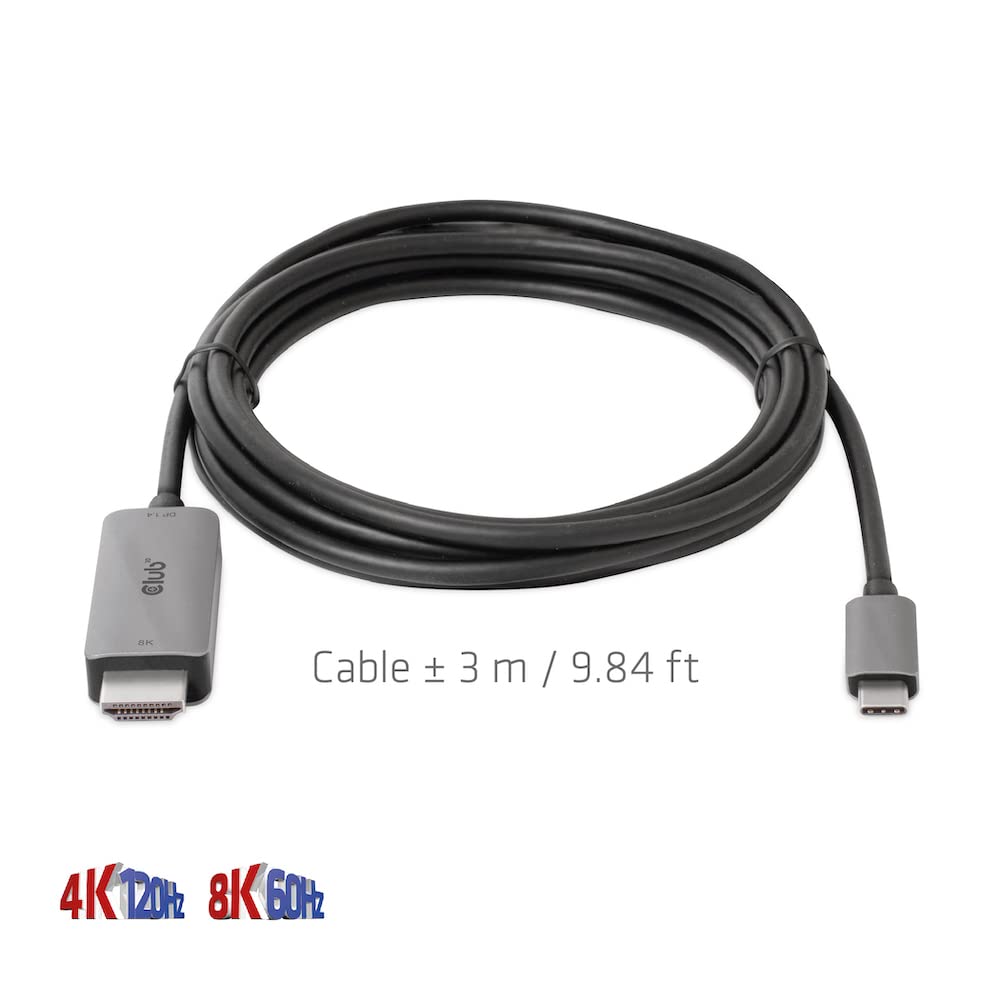 Amazon.com: Club 3D CAC-1587 USB Gen2 Type-C to HDMI 4K120Hz