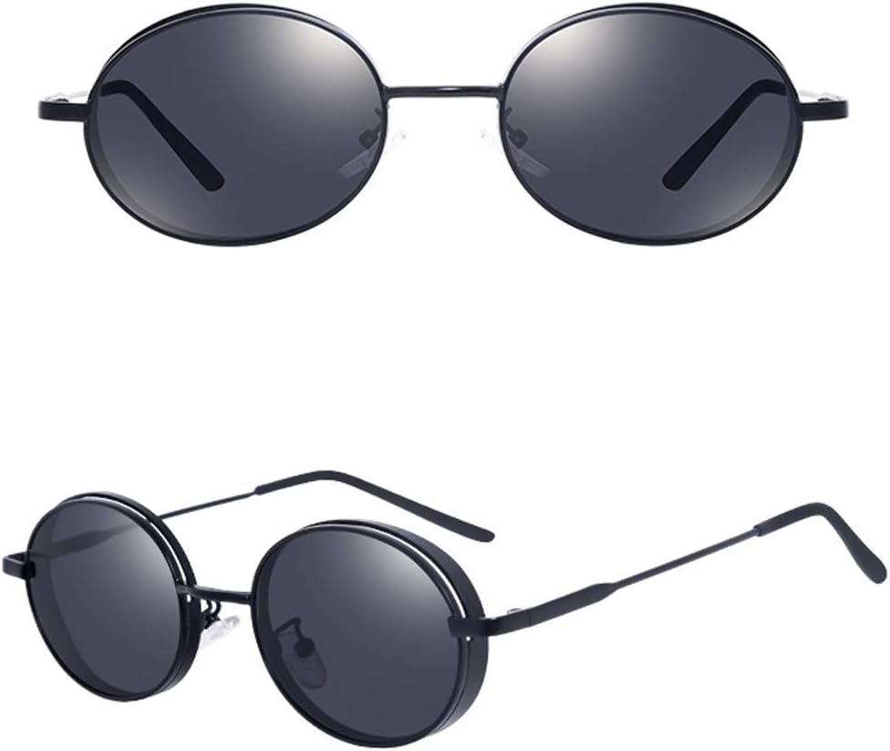 Retro Small Round Polarized Sunglasses for Men Women Cycling Fishing Driving for Travel Outdoors