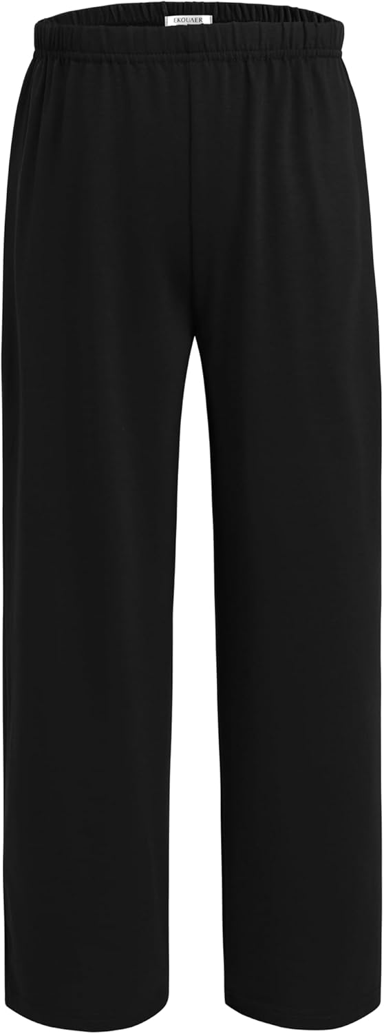 Ekouaer Boys 3 Pack Plaid Lounge Pants with 2 Pockets - Image 2