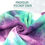 Eunzel 2 Pack Yoga Towel,Hot Yoga Mat Towel with Grip Dots Sweat Absorbent Non-Slip for Hot Yoga, Pilates and Workout 24" x72，Purple & Blue/Green & Purple (2 Pack) - Image 5