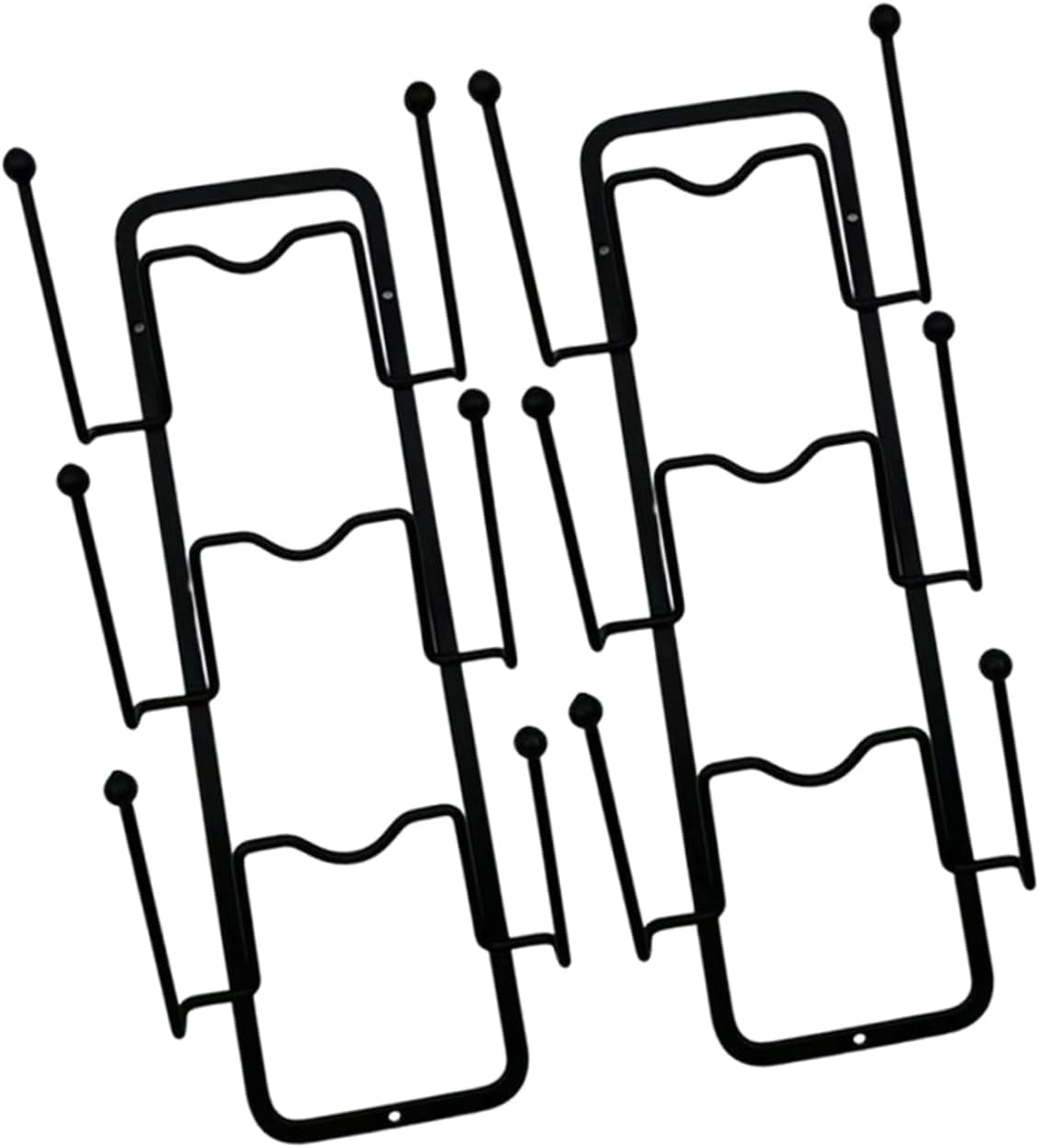 PRETYZOOM 2pcs Pot Lid Rack Kitchen Organizer for Pots and Pans Wall-mounted Holder for Lids Space-saving Storage for Home and Restaurant Use