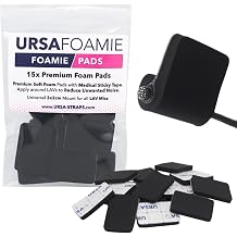 URSA Foamie Pads for Lavalier Microphones Soft Mic Pads to Reduce Clothing Noise & Protect Against Friction Pack of 12 with Hypoallergenic Adhesive Black