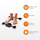 BPL Medical Technologies PWS-01 Personal Weighing Scale for Highly Accurate Digital Bathroom Body Scale, Precisely Measures Weight Up to 180Kg - Transparent gallery image