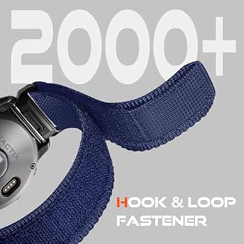 Bandletic Nylon Compatibel met Garmin 26mm Easy Fit Horlogeband, Magneetbanden Fidlock V-Buckle voor Fenix 8 E 51mm/7X 6X Pro/5X Plus/3 HR/ Tactix/Descent/Enduro/Instinct 2X/Quatix 3, M (für