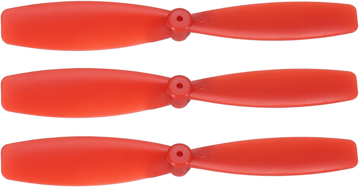 MECCANIXITY 3 Set 55mm/2 Inch Mini Propellers, Special Props Central Axis 1MM for RC Aircraft Lightweight Drones Mini Quadcopter Accessories, Red