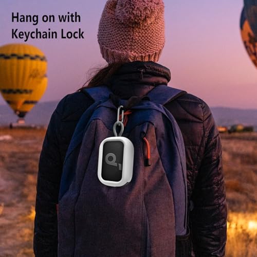 Image of Geiomoo Silicone Case for Anker Select 4 Go Speaker, Protective Portable Scratch Shock Resistant Cover (White)