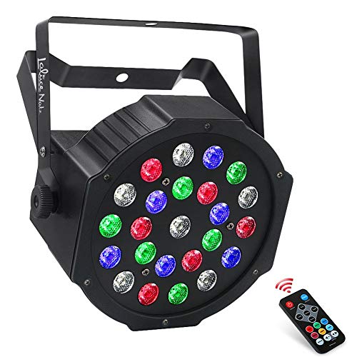 Par Light for Stage Lighting, LaluceNatz 24W 24LEDs RGB&WHITE Stage Lights for Wash