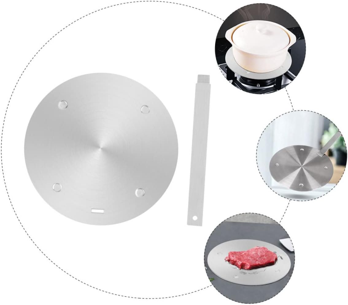 Ciieeo 1set Induction Cooker Heat Transfer Plate Heat Diffuser for Induction and Gas Stoves Kitchen Cooking Adapter Premium for Improved Cooking Quality