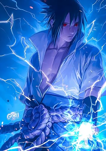 Image of NIJUKA Anime Printed Metal sheet Poster For Home And Room Decoration | For Anime Art Fans Boys And Girls (Chidori using with curse)