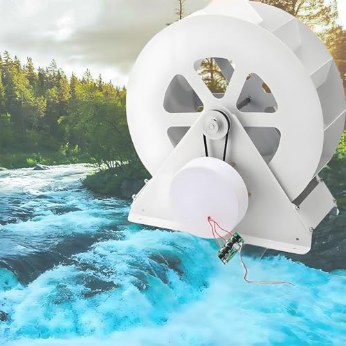 50W/100W Hydro Turbine Generator,Waterwheel Hydroelectric Power Plant Low-Speed ​​Disc-Type Electricity