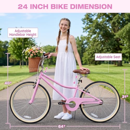 Yventix 24 Inch Cruiser Bike