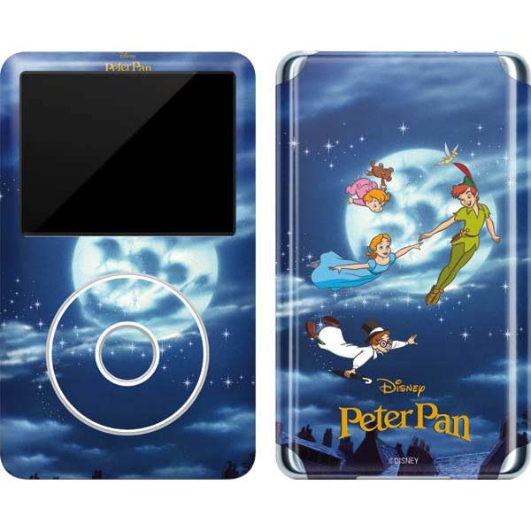 Skinit Decal MP3 Player Skin Compatible with iPod Classic (6th Gen) 80GB - Officially Licensed Disney Peter Pan Wendy and The Boys to Neverland Design