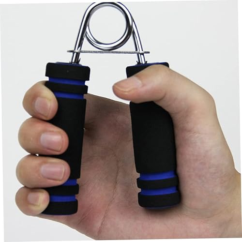 Miniatura 4 de Primavera mano agarre mano dedo fortalecedor dedo fuerza equipo de ejercicio esponja acero antebrazo salud constructor negroazul