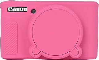 SX740 カメラケース、BMAOLLONGB フルボディ 薄型 軽量 シリコン カメラスキン ボディ ラバーカバーケース Canon PowerShot SX740 SX730用 (ローザー)