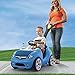 Step2 Whisper Ride II Kids Push Cars, Ride On Car, Seat Belt, Horn, Toddlers Ages 1.5 – 4 Years Old, Max Weight 50 lbs., Quick Storage, Stroller Substitute, Blue