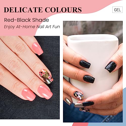 PHOENIXY Poly Nail Gel Kit, 8 Colors 15ml Poly Nail Builder Extension Gel Nail Kit With 36W Nail Lamp - Image 4