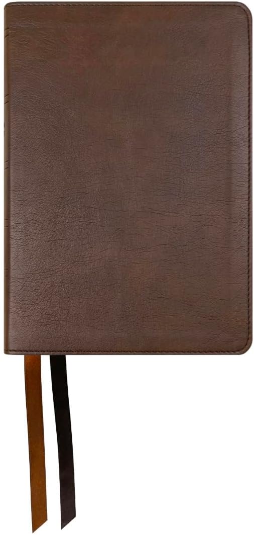 NASB Large Print Compact Bible, Dark Brown, Leathertex, 1995 text