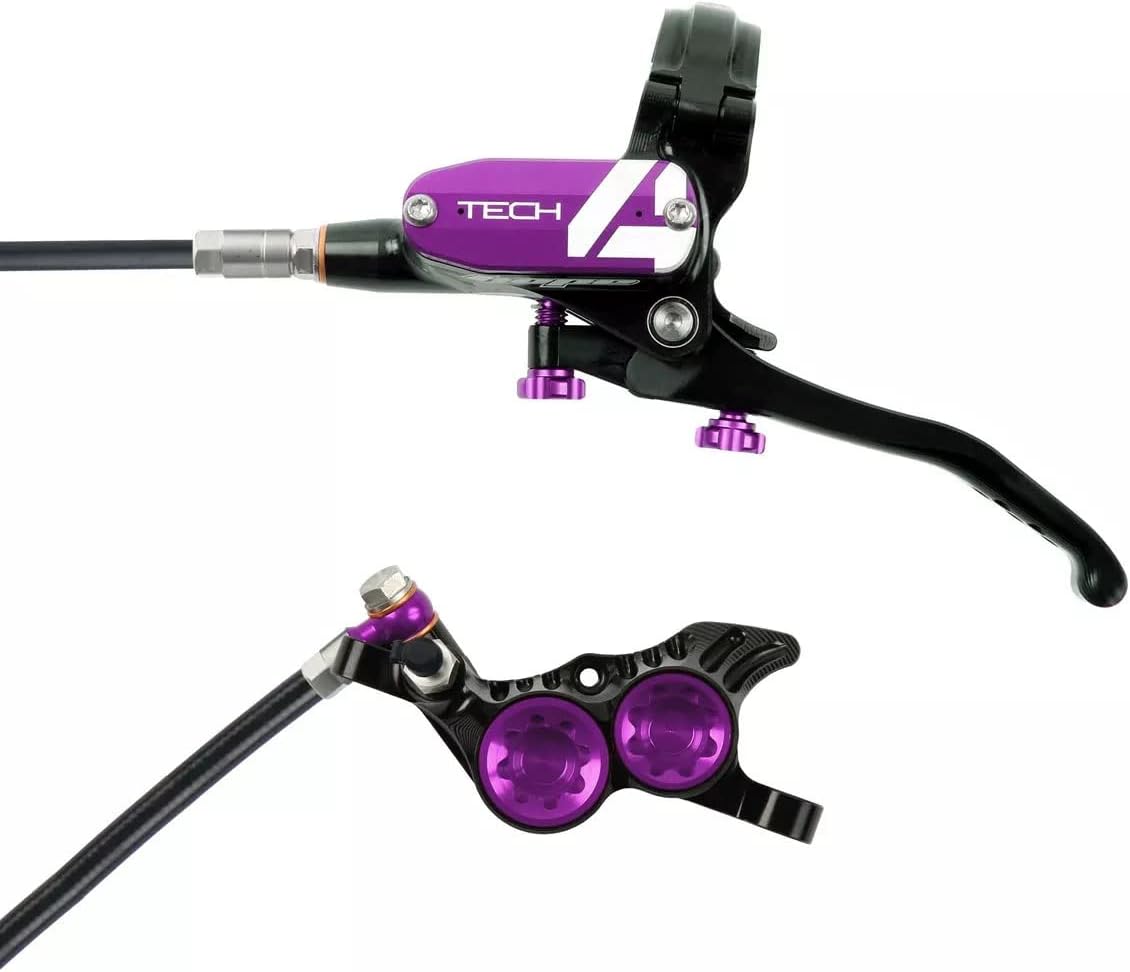 Tech 4 V4 Disc Brake and Lever Set Purple, Rear