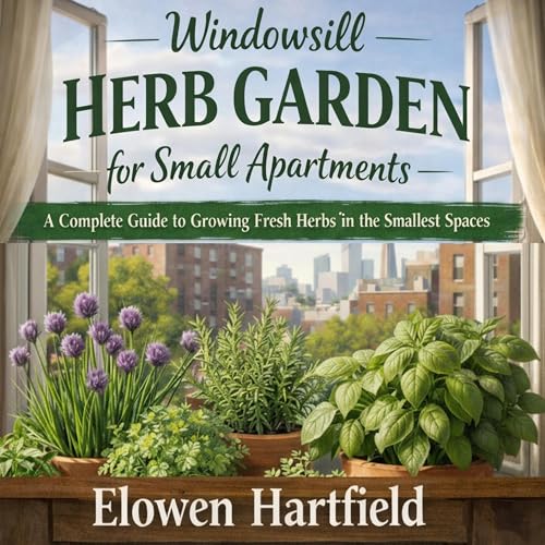 Windowsill Herb Garden for Small Apartments Audiolibro Por Elowen Hartfield arte de portada