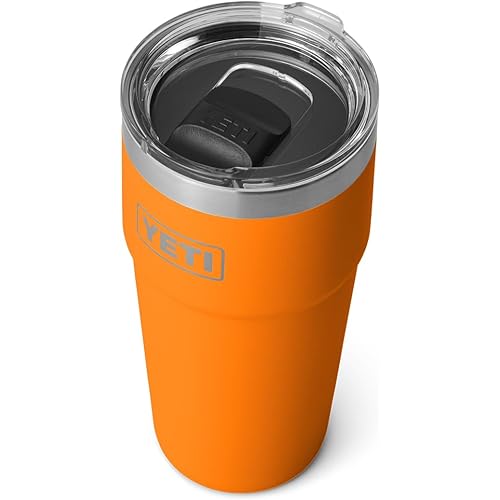 YETI Rambler 20 oz Stackable Tumbler, Stainless Steel, Vacuum Insulated with MagSlider Lid, King Crab