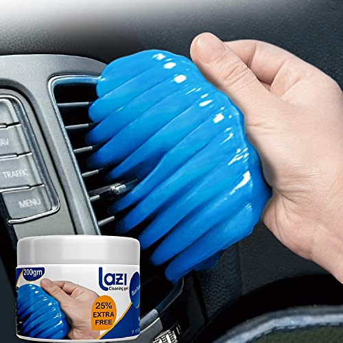 LAZI (Big 200 gm) Multipurpose Car AC Vent Interior Dirt Dust Remover Cleaner Cleaning Gel Jelly Slime Putty Kit Accessory for Car Interior Keyboard C