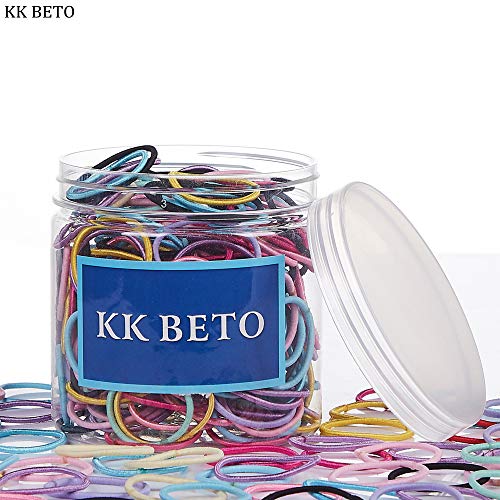 Kk Beto 300 Pcs Baby Girls Hair Ties - Small Size Elastic Hair Ties For Baby Girls Infants Toddlers Multicolor Hair Bands Elastic Ponytail Holder (Multicolor) #TOP6