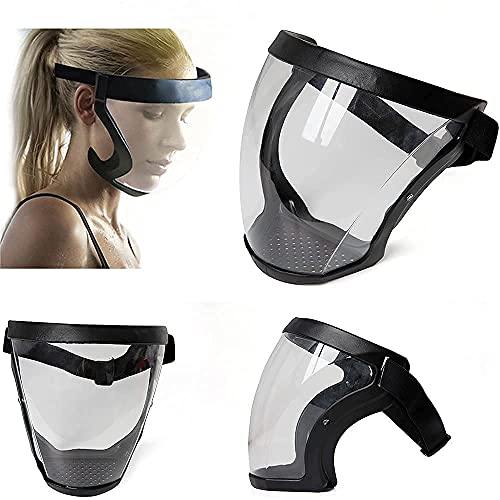 Banxian Super Protective Face Shield,Anti Fog Mask,Adult Clear Face Shield,Plastic Face Mask (Black) thumb #7