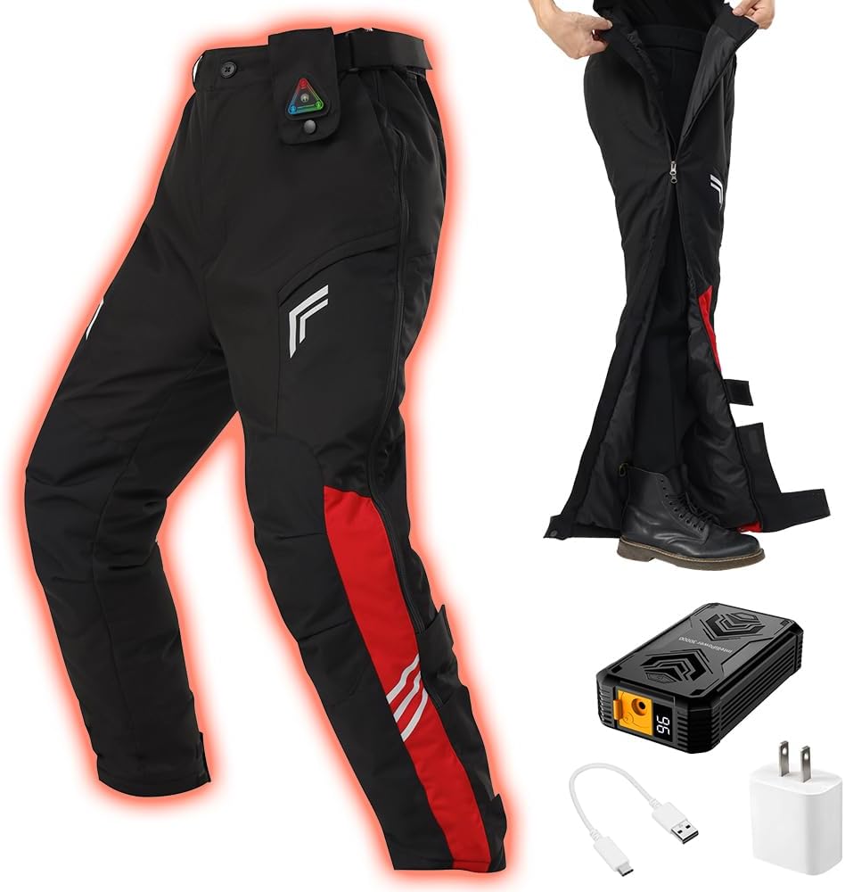 Amazon | [Wotivon] 電熱パンツ バイクパンツ 【12V超高出力 3秒即暖 