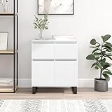 L'assemblage est requis Générique Buffet Blanc 60x35x70 cm Bois d\'ingénierie,Meubles,Armoires & Meubles de Rangement,Buffets & bahuts,Blanc,21.63 KG,831124
