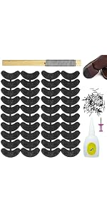 8-Piece Non-Slip Sole, Non-Slip Shoe Soles, Protectors, Self-Adhesive Shoe Soles Repair Set, Rubber Soles for Sticking on for All Sizes, Non-Slip Noise Reduction 8-Piece Non-Slip Sole, Non-Slip Shoe Soles, Protectors, Self-Adhesive Shoe Soles Repair Set, Rubber Soles for Sticking on for All Sizes, Non-Slip Noise Reduction