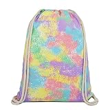 Cierre de cordón y correas de hombro de dos cuerdas - se puede utilizar como una mochila o bolsa de almacenamiento, diseño ligero y plegable, fácil de abrir y llevar