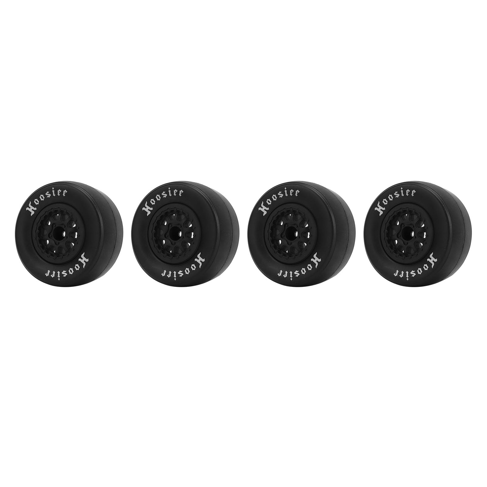 Fdit Neumáticos Duraderos para Coche RC a Escala 1/10 con Textura para Coche Teledirigido Todoterreno, 4 Neumáticos Negros para Scx10