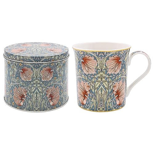Image of Lesser & Pavey William Morris Print Pimpernel Mug in Tin Gift Boxed