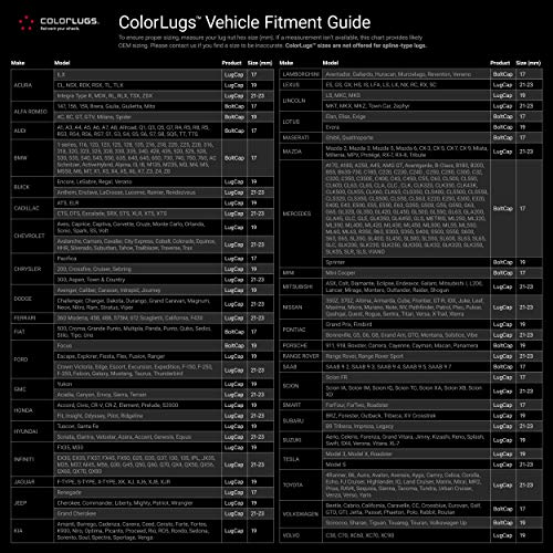 Automotivated Aftermarket Colorlugs Vinyl Lug Nut Cover | Black | Flexible Fit Wheel Lug Nut Cap | Fits 19 Mm | Pack Of 20 | Includes Deluxe Extractor | Made In The Usa #TOP1
