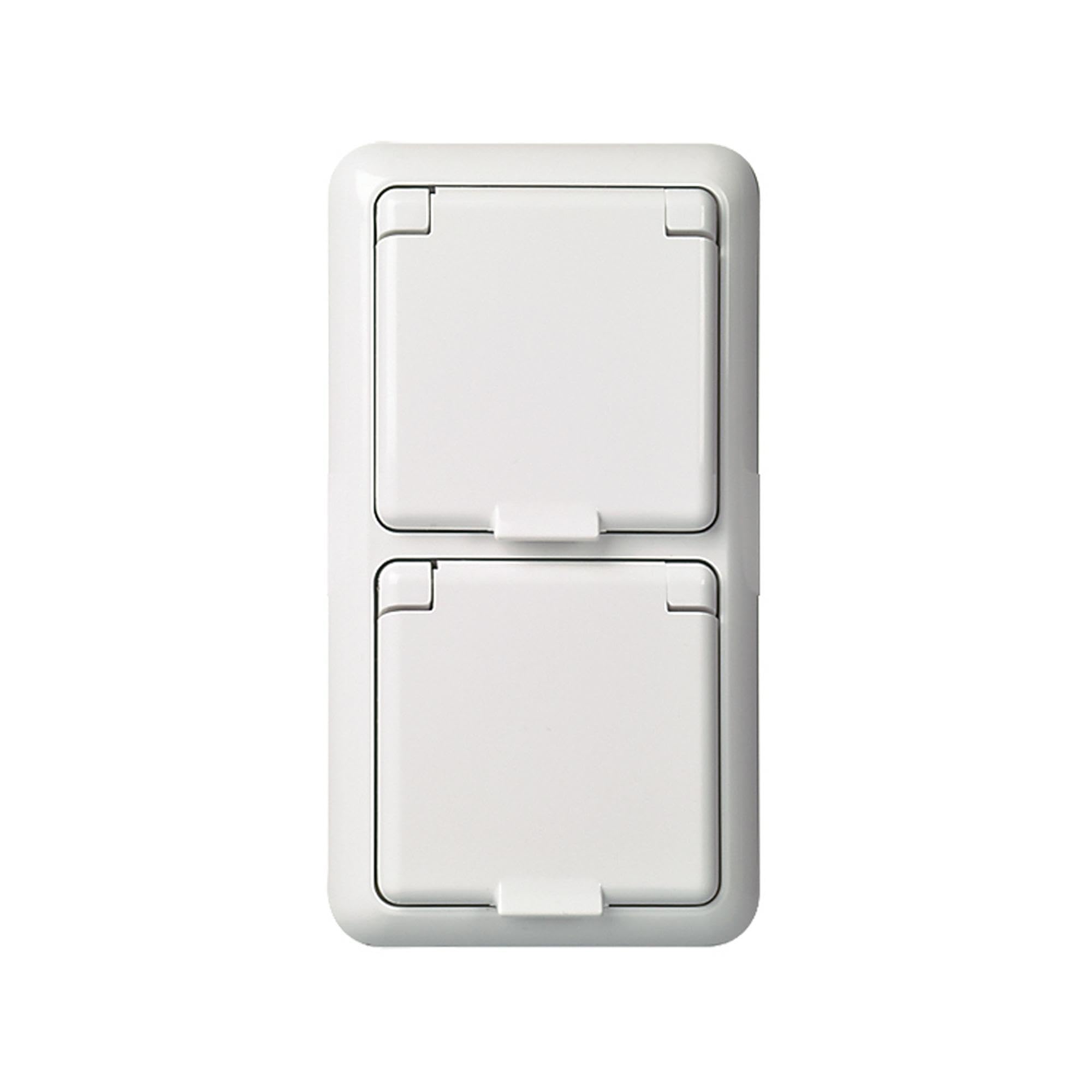 Elso, Presa a 2 moduli con morsetti IP44 Fab, Bianco, 235414